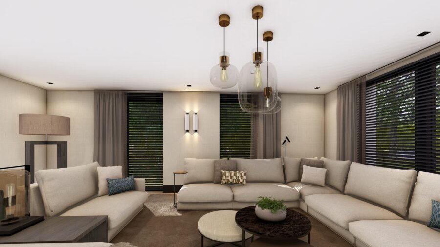 Woonkamer Beige Bruin Tinten