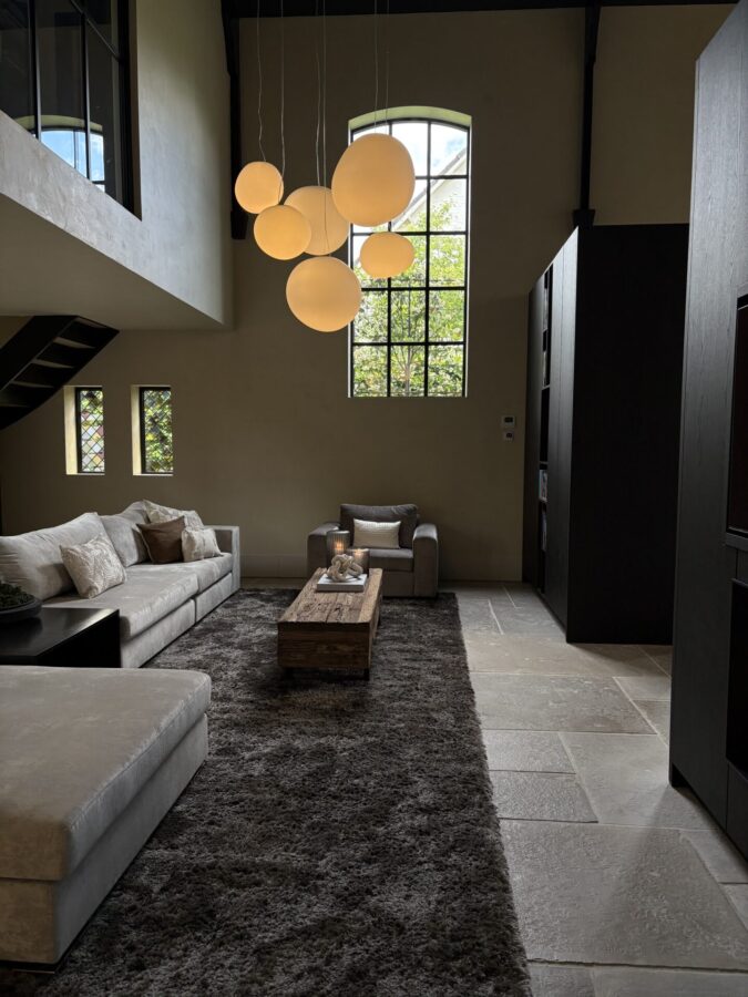 Castle stones in woonkamer