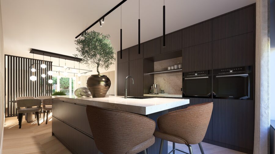 keuken met inbouw kasten door studio damhuis